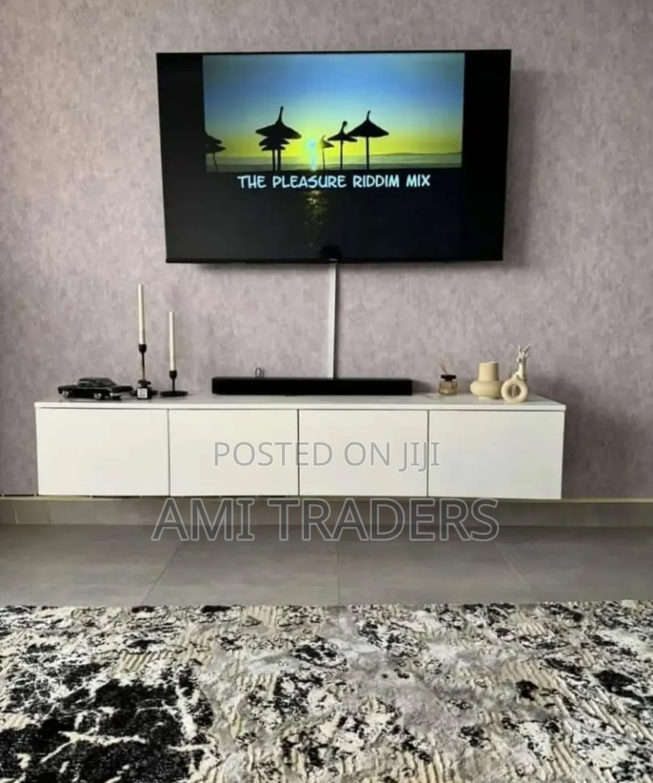 Glossy Floating Tv Stand