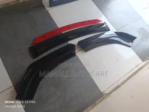 Universal Black Red Front Bumper Lip,Stylish Protective