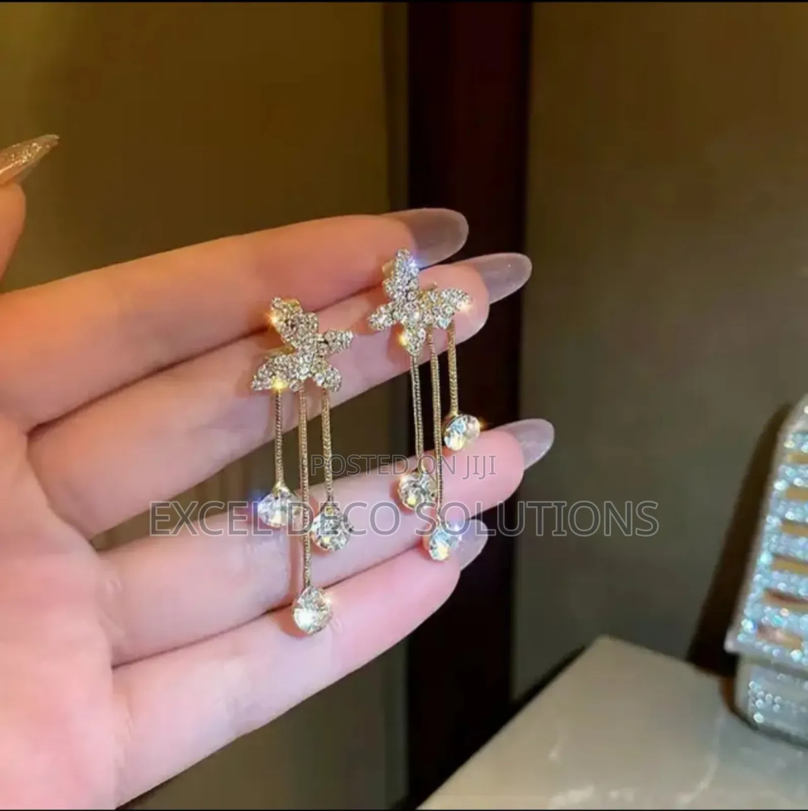 Bling Bling Butterfly Earrings