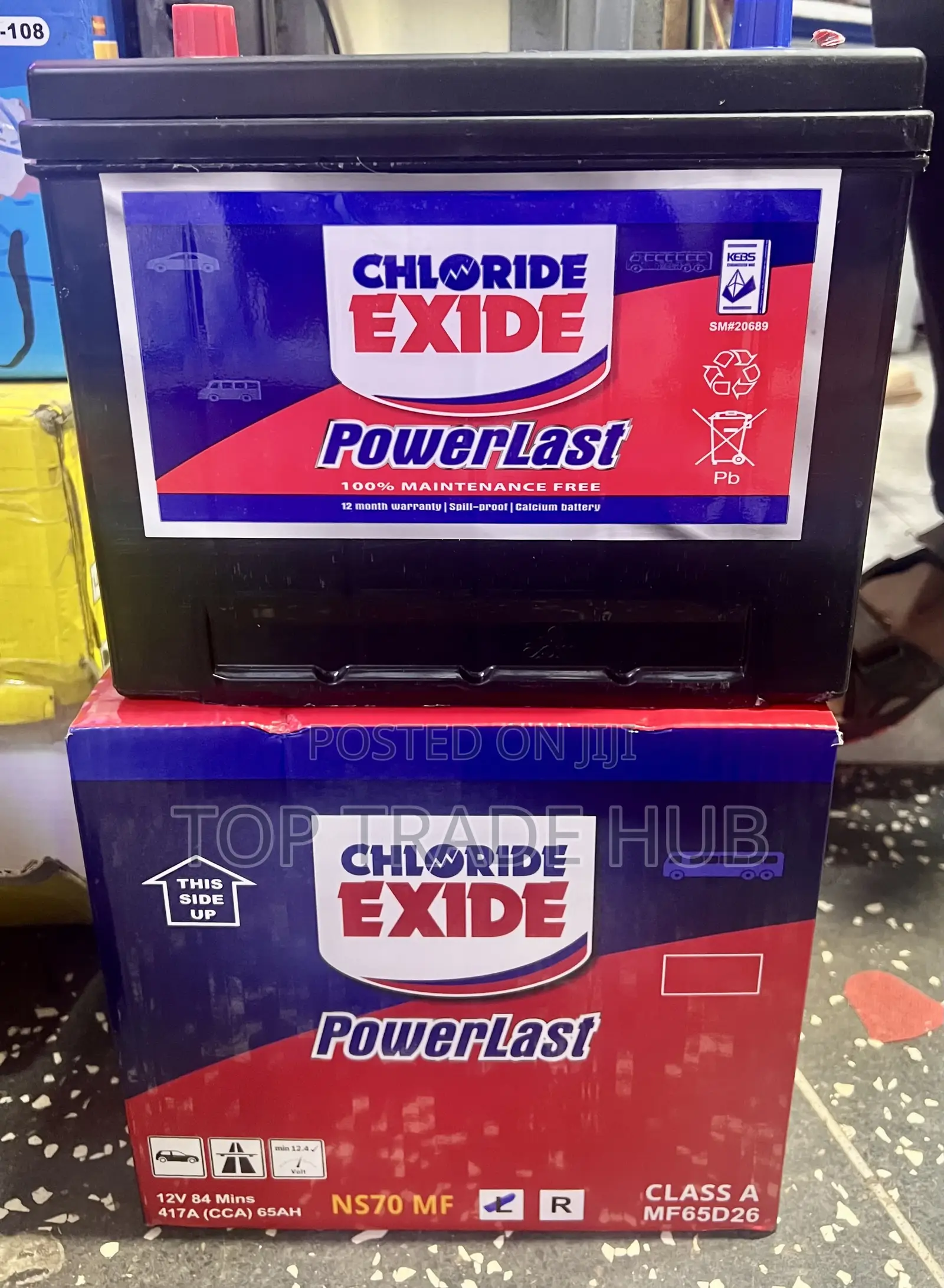 Chloride Exide Powerlast Ns70