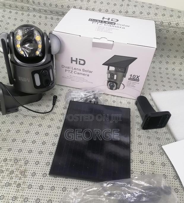 UBOX Imported 4MP Dual Lens PTZ Camera 4g Solar - main view