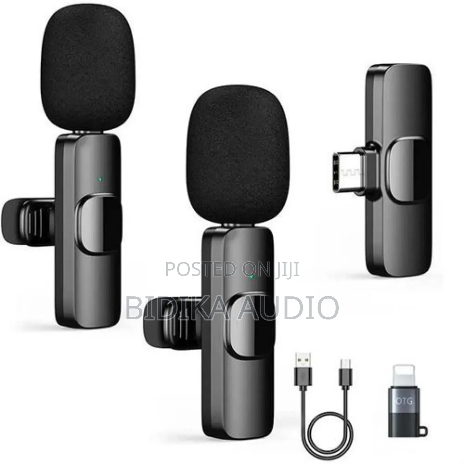  Dual Wireless Microphone for iPhone and Android