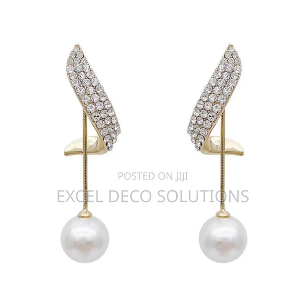 Crystal Long Exquisite Drop Earrings - main view