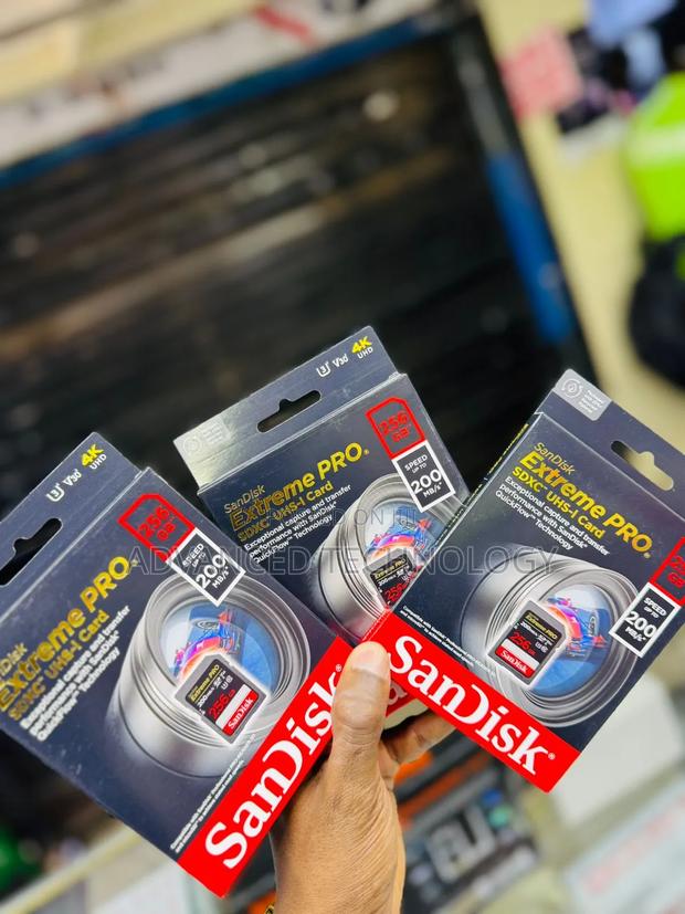 256gb Extreme Pro SD Card for Camera 200mbs