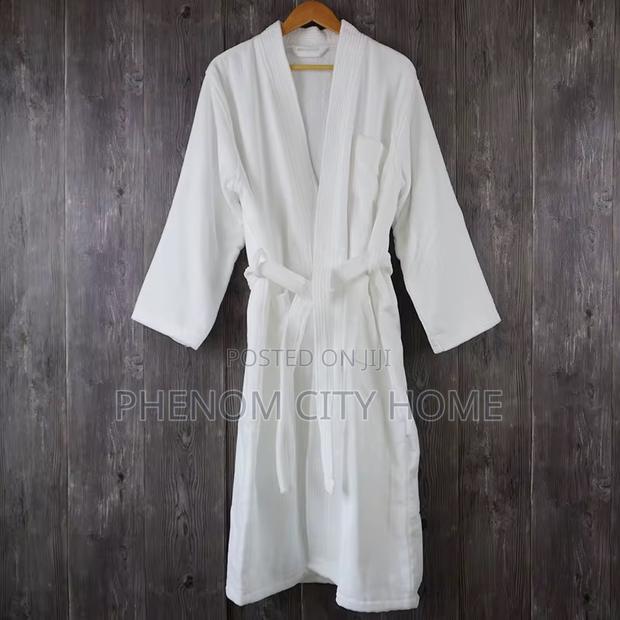 White Bathrobes Available In All Sizes - main view