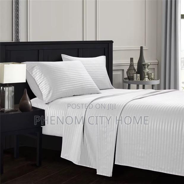 Beige Satin Cotton Bedsheet Set - thumbnail 2