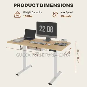Office Tables:1.4 Meters Modern Flexi-Height Standing Desk