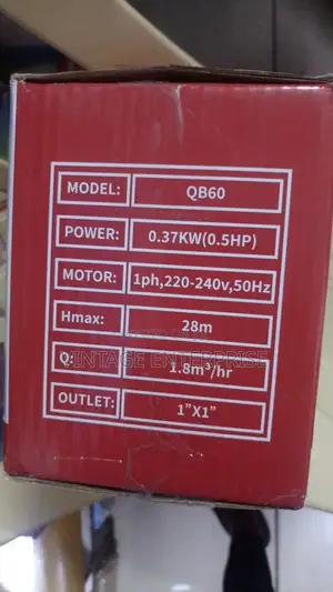 Original Premier Water Pump Booster 0.5hp