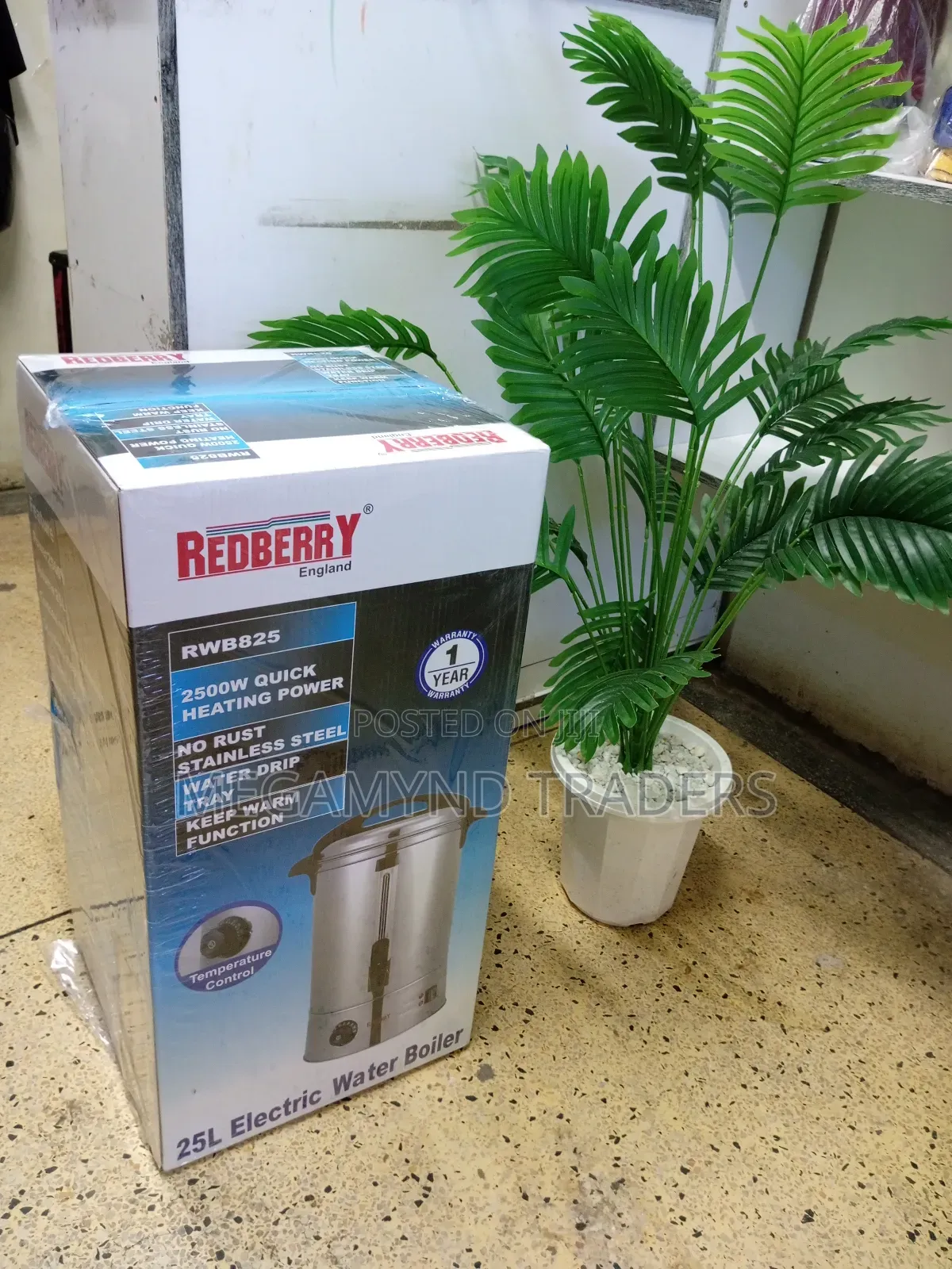 25 LTR Electric Tea Urn/Redberry Electric Tea Urn