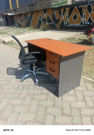 Quality Office Chair Plus Brown Cherry Office Desk