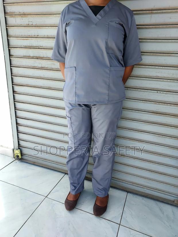 Grey Cleaners Uniform/ Nurses/ Scrubs - main view