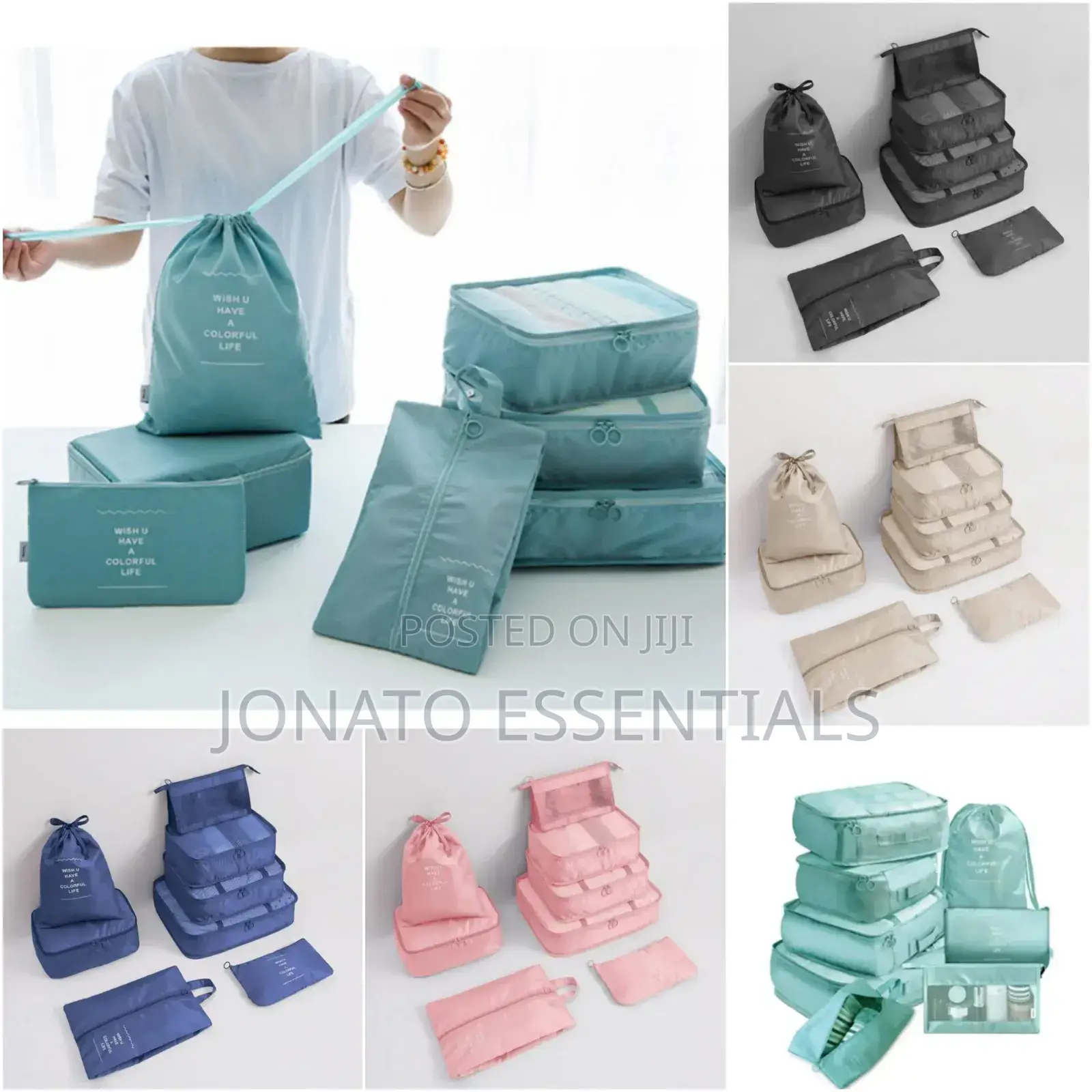 8 Piece Luggage Travel Organizers for Suitcase