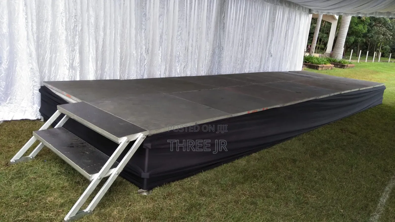 Stage Set Up for Speeches Available for Hire