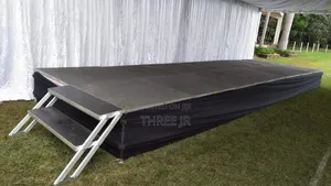 Stage Set Up for Speeches Available for Hire