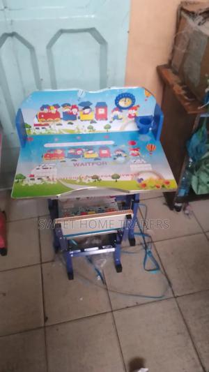 Kids Study Table Blue, - thumbnail 2