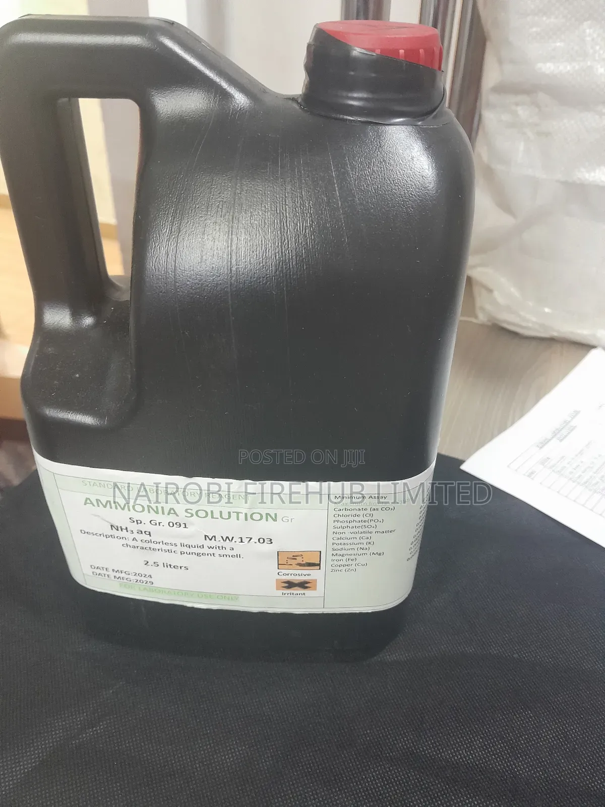 Ammonia Solution for School Lab