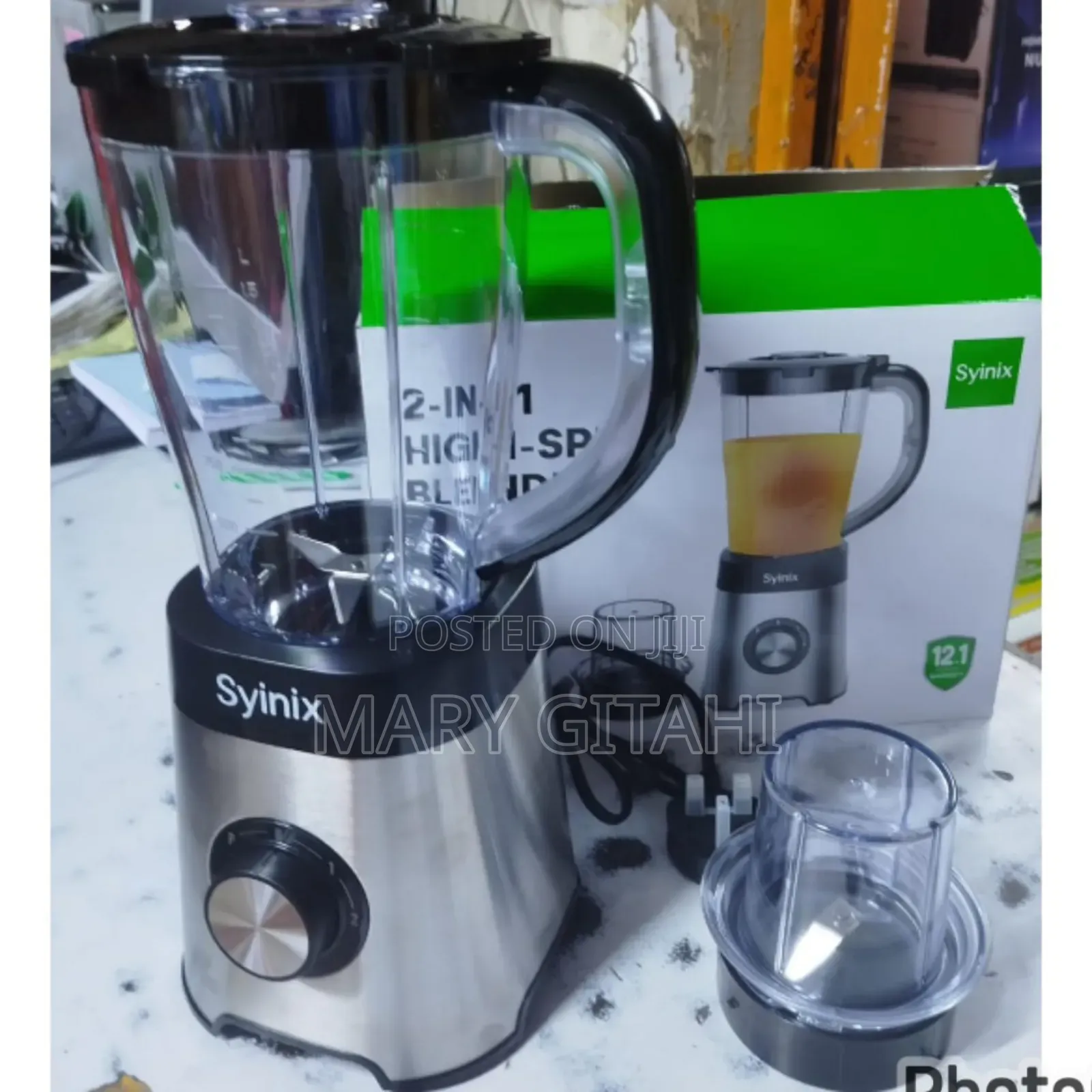 2 in 1 SYNIX Blender With Grinder 
Blender