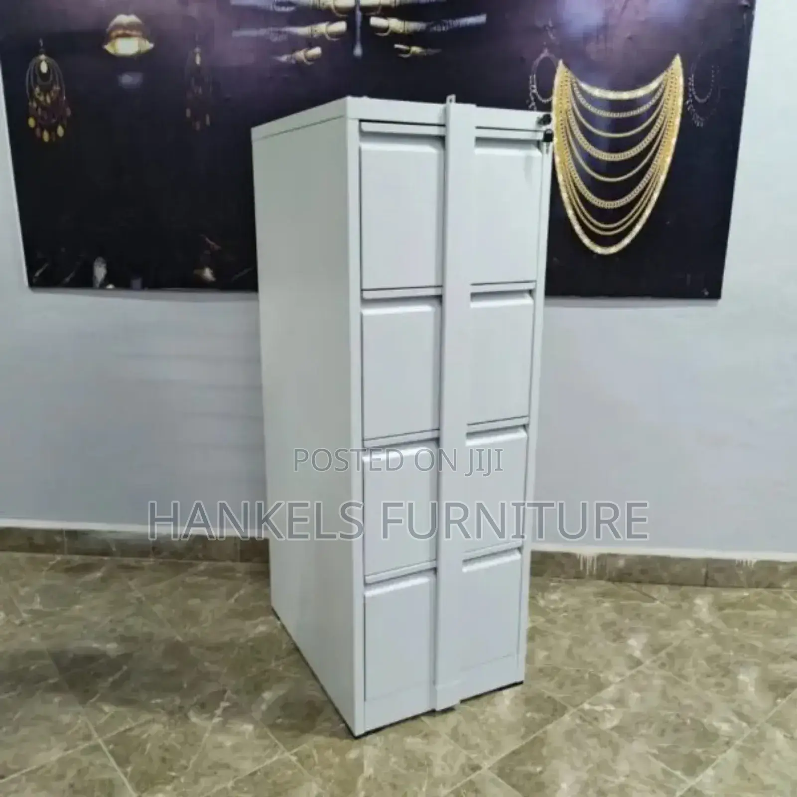 4 Drawer Filing Cabinet With Security Bar