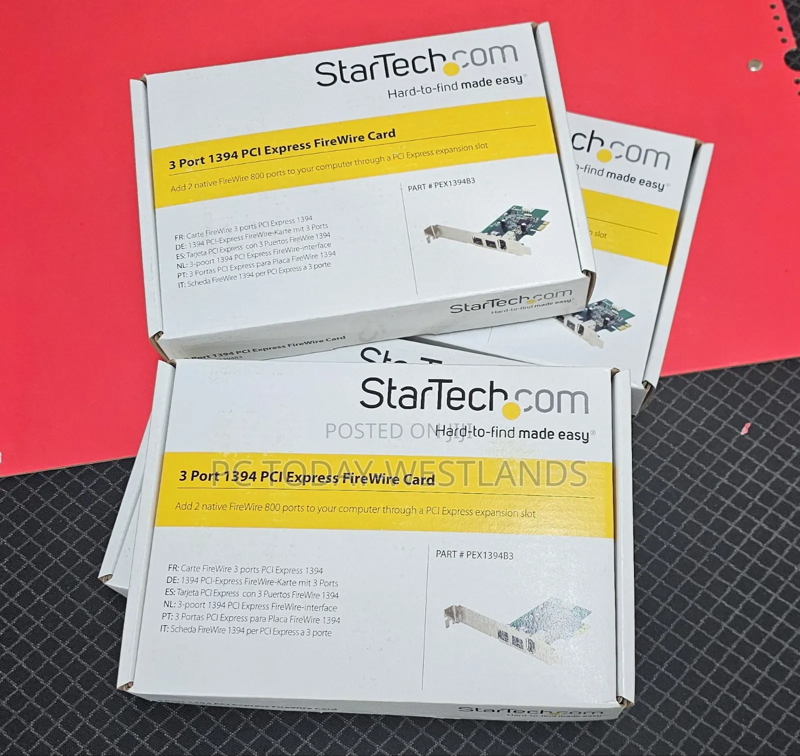 Startech 3-Port Firewire 800/400 (1394b/A) Pcie Card Adapter