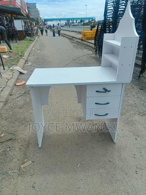 Manicure Table, White Board With Drawers - thumbnail 2