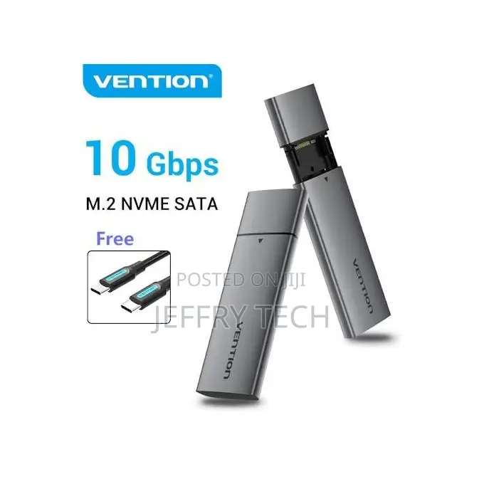 Vention M.2 Nvme SSD Enclosure (USB 3.1 Gen 2-C) Gray Alumin