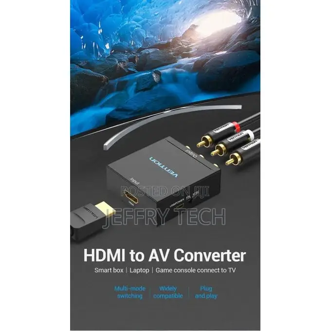 Vention HDMI to RCA Converter (Black Metal Type)
