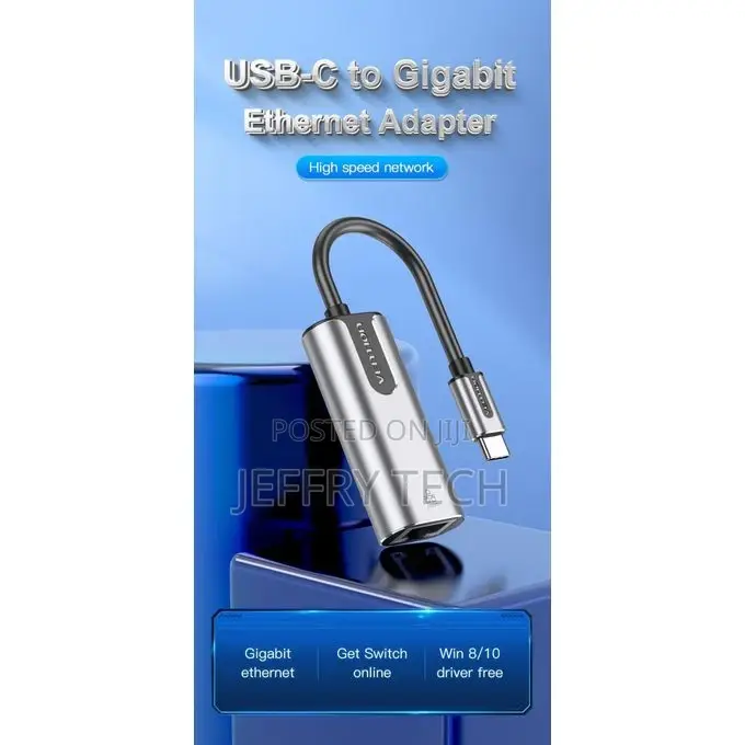 Vention USB-C to Gigabit Ethernet Adapter 0.15M