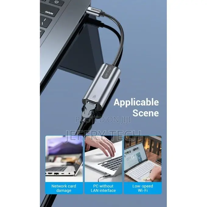 Vention USB-C to Gigabit Ethernet Adapter 0.15M