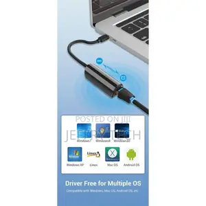 Vention USB-C to 100M Ethernet Adapter 0.15M(Black)
