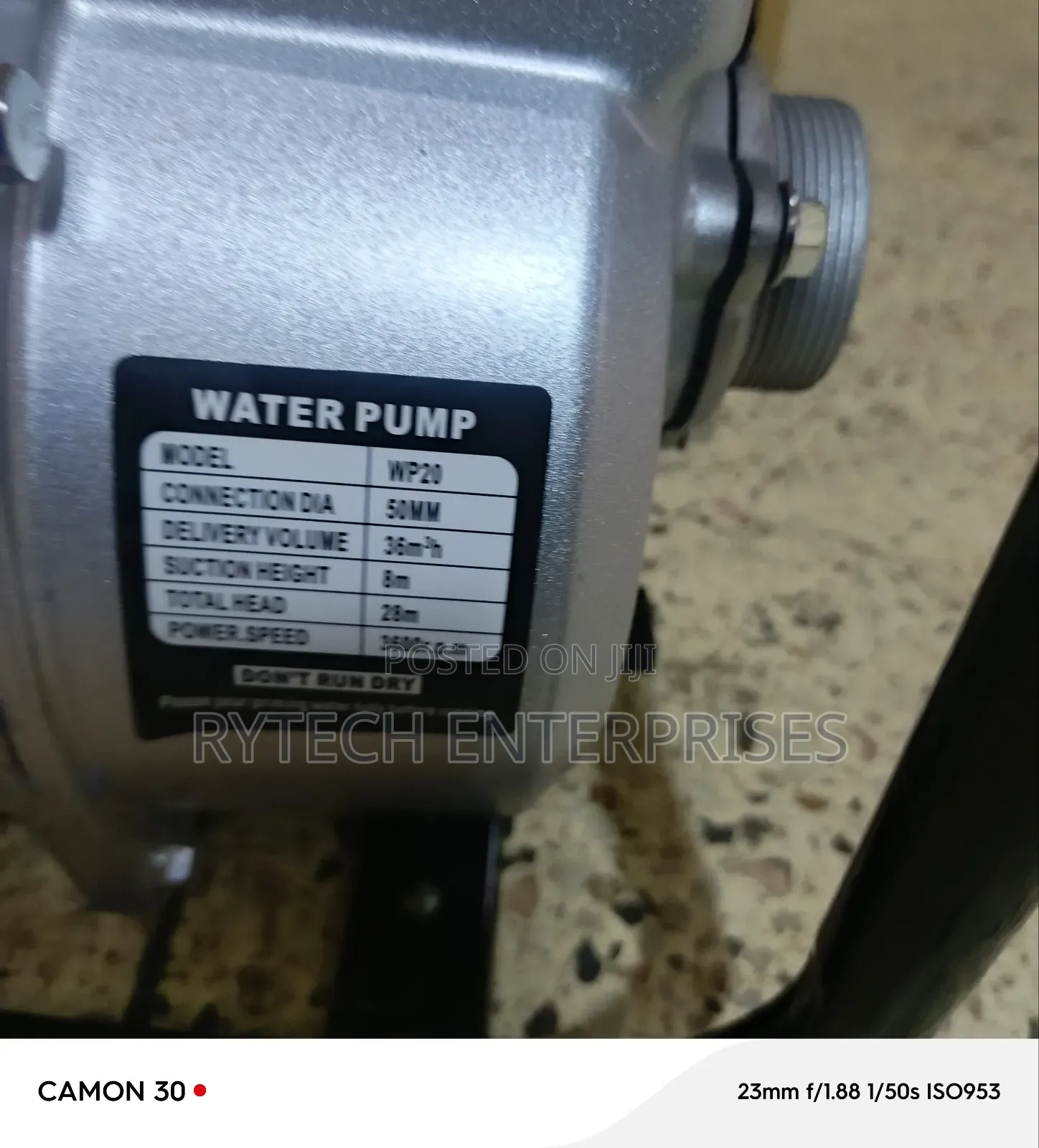 Engine Water Pump Agriculture Pump