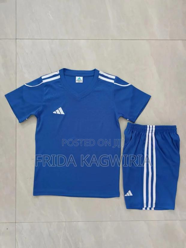 Blue Football Jersey For Kids And Adults