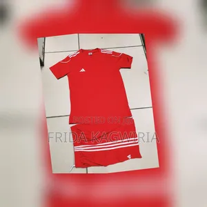 Red Soccer Jersey For Kids And Adults (8 Years And Above)
