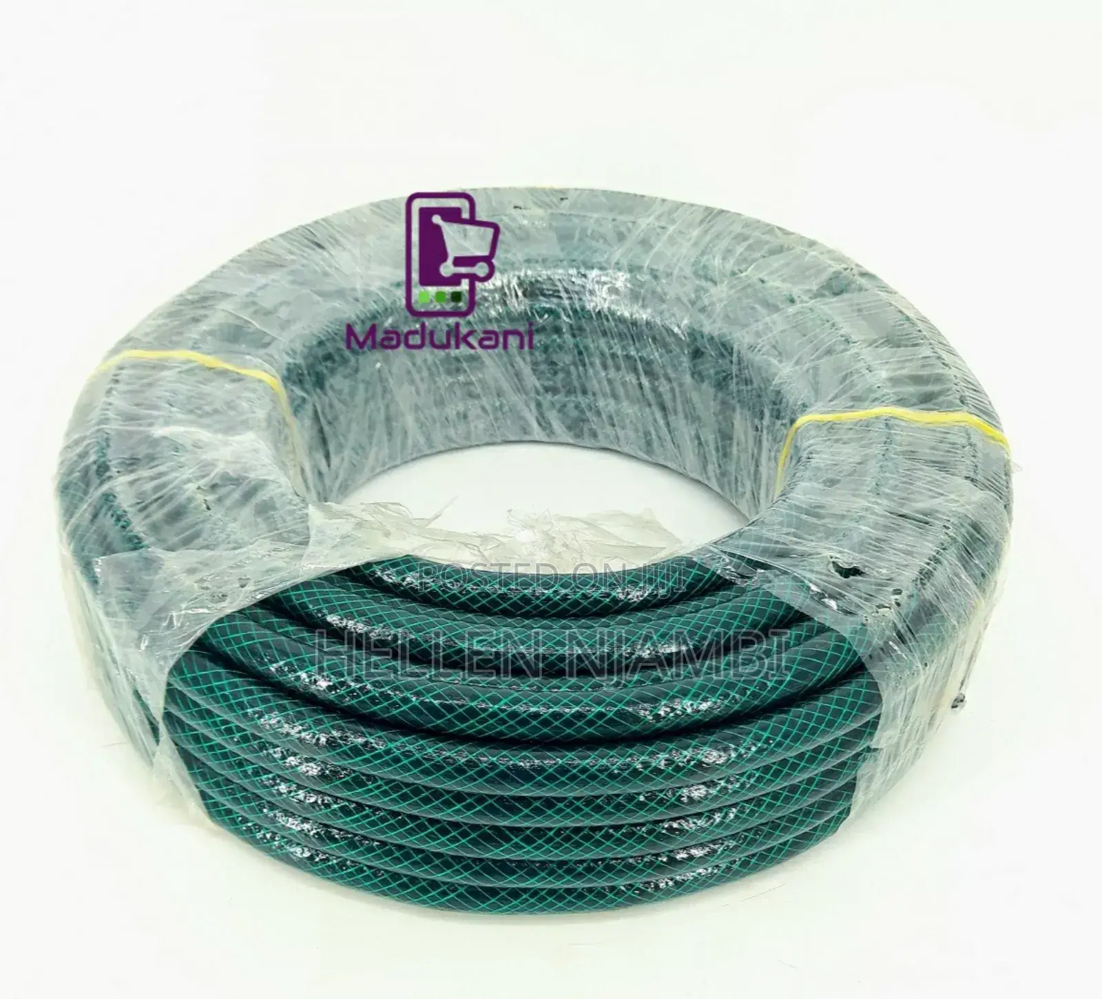 Braided Water Hose Pipe, Green Size: 1/2" X 30 MTS