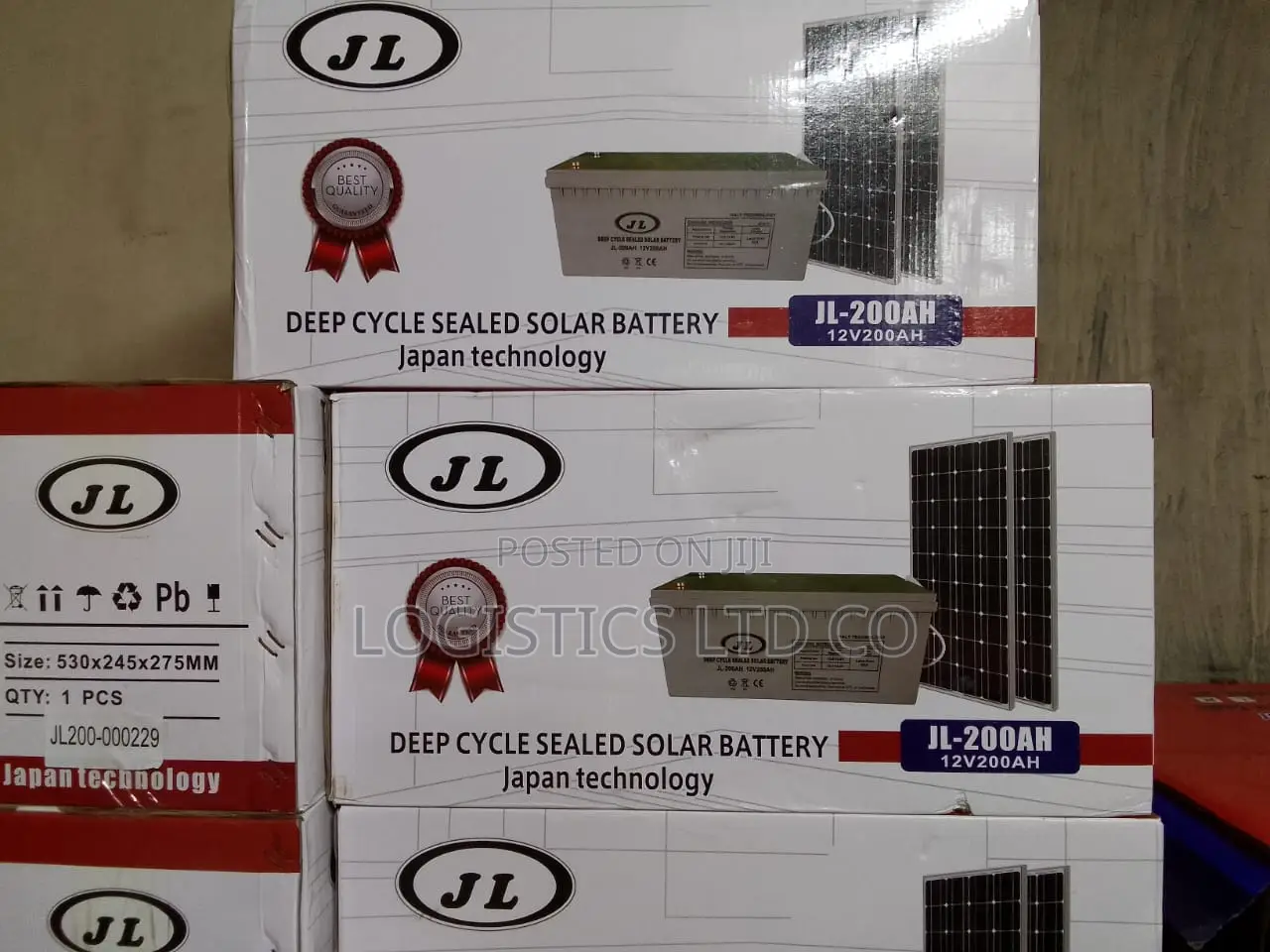 Jl Deep Cycle Sealed Solar Battery Japan Tech 200ah