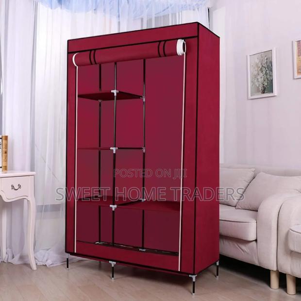 2 Column Mettallic Portable Wardrobe