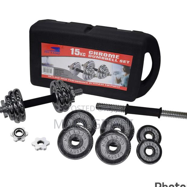 Chrome Dumbells* 20kg (With Case)* 5000*
