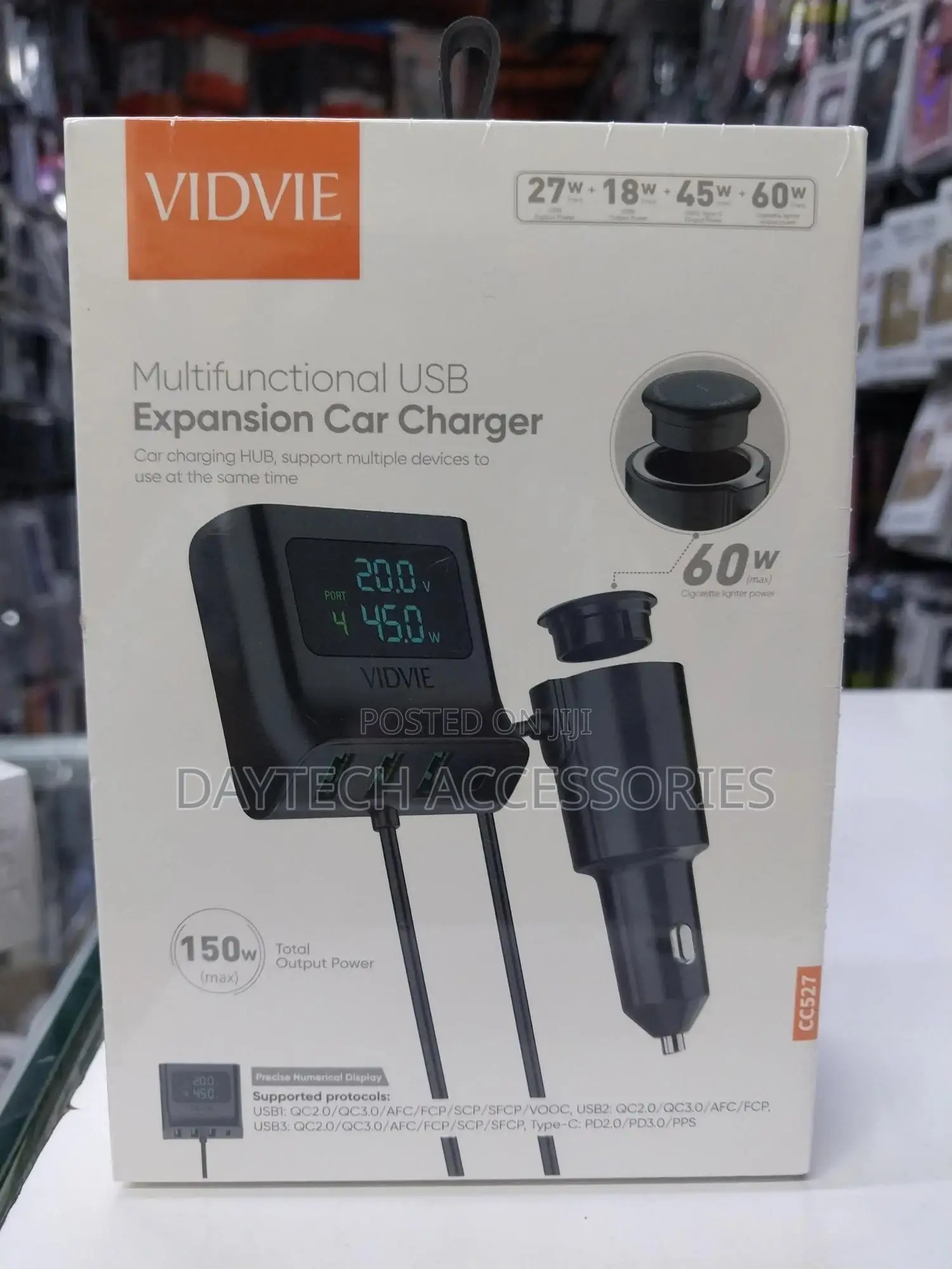 Car Charger Vidvie Cc527 Hub 4xusb