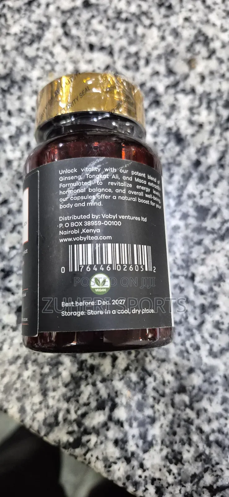 Maca Ginseng Tongkat Extract Capsules Herbal Supplement