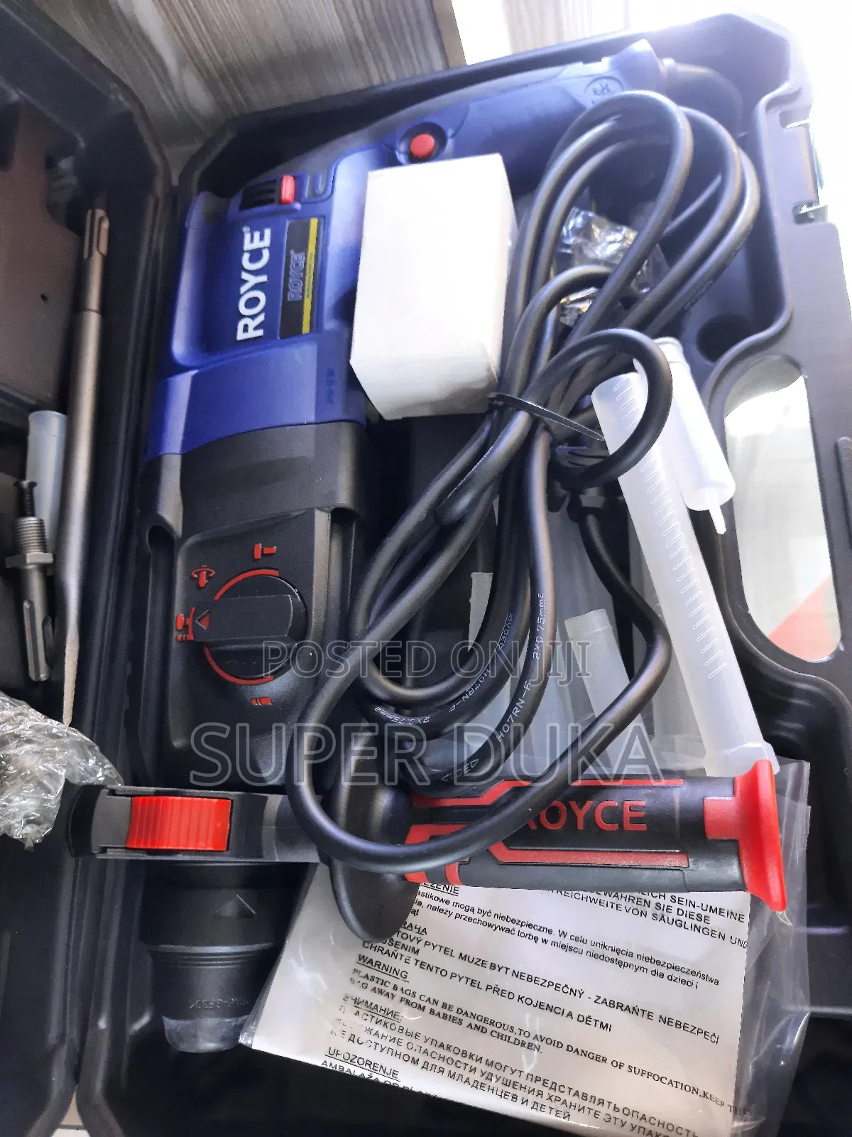 Royce Hammer Drill.800W Heavy Duty Rotary Hammer