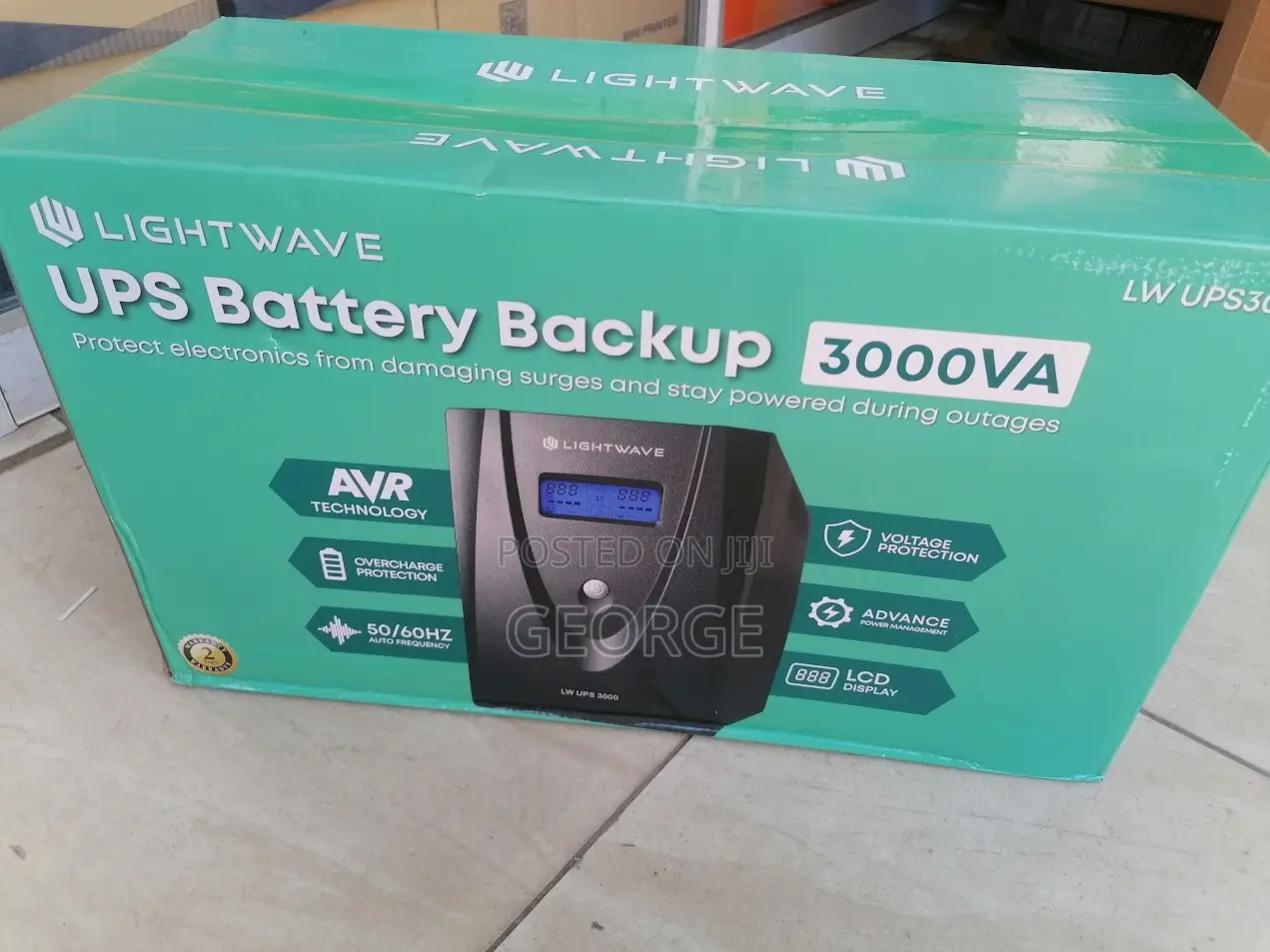 New 3kva Lightwave UPS Backup 3000va
