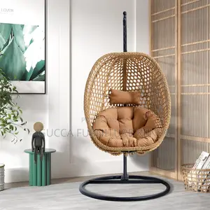 Home Chairs: Single Person Wicker Porch Swing Chair