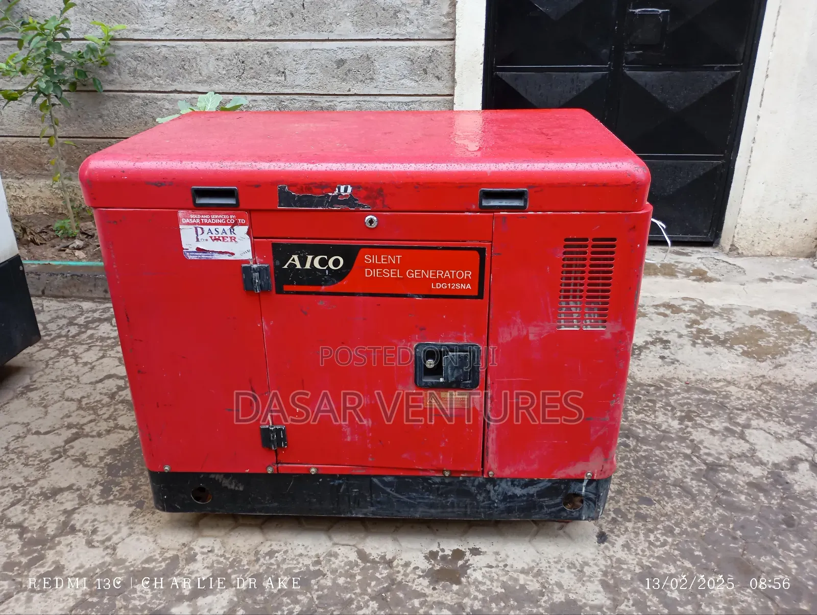10kva Generator Hire - Silent Aico Brand