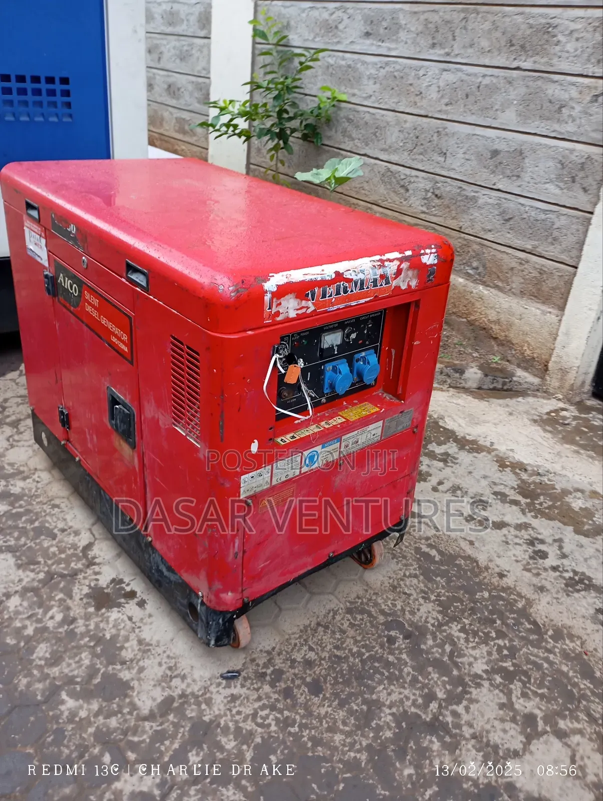 10kva Generator Hire - Silent Aico Brand