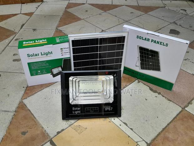 Btrigh Security Solar Flood Light 300 Watts With Sensor - main view
