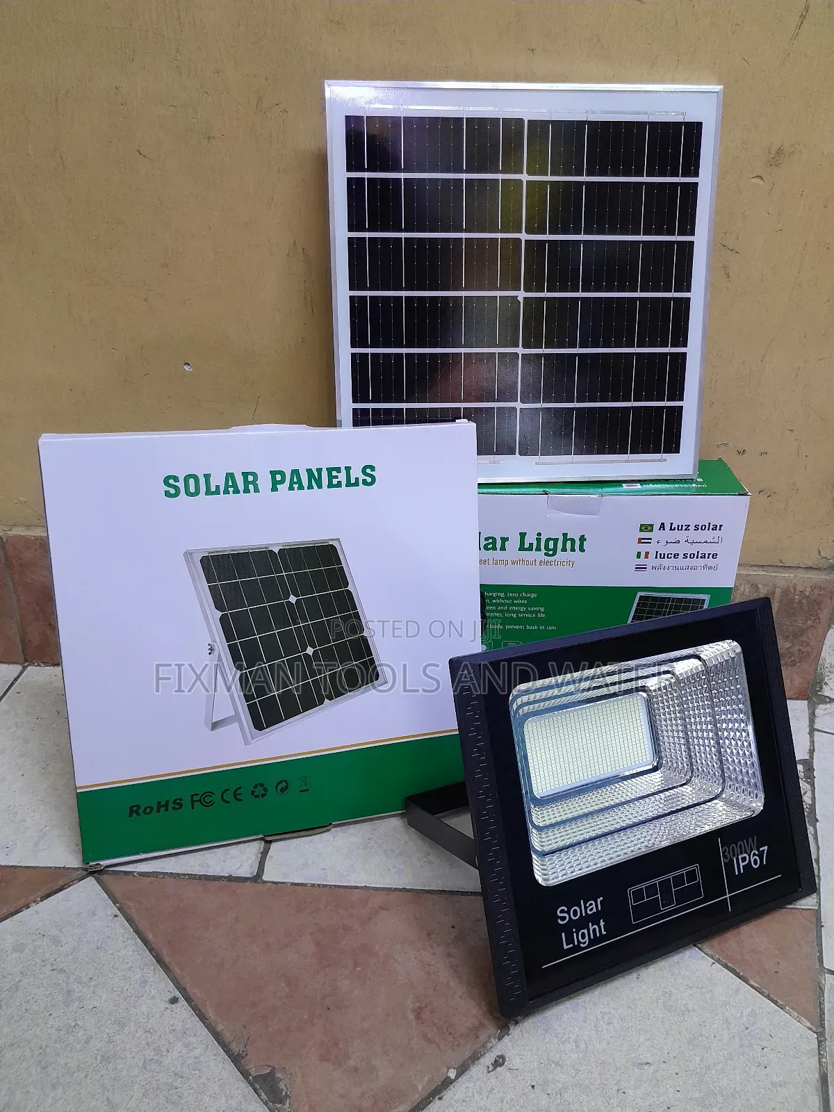 Ip 67 Solar Light 300w With Sencor And Remote