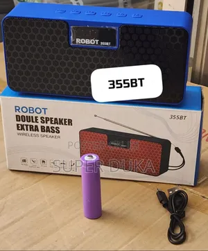 Robot Double Speaker Extra Bass. 355BT Wireless Radio