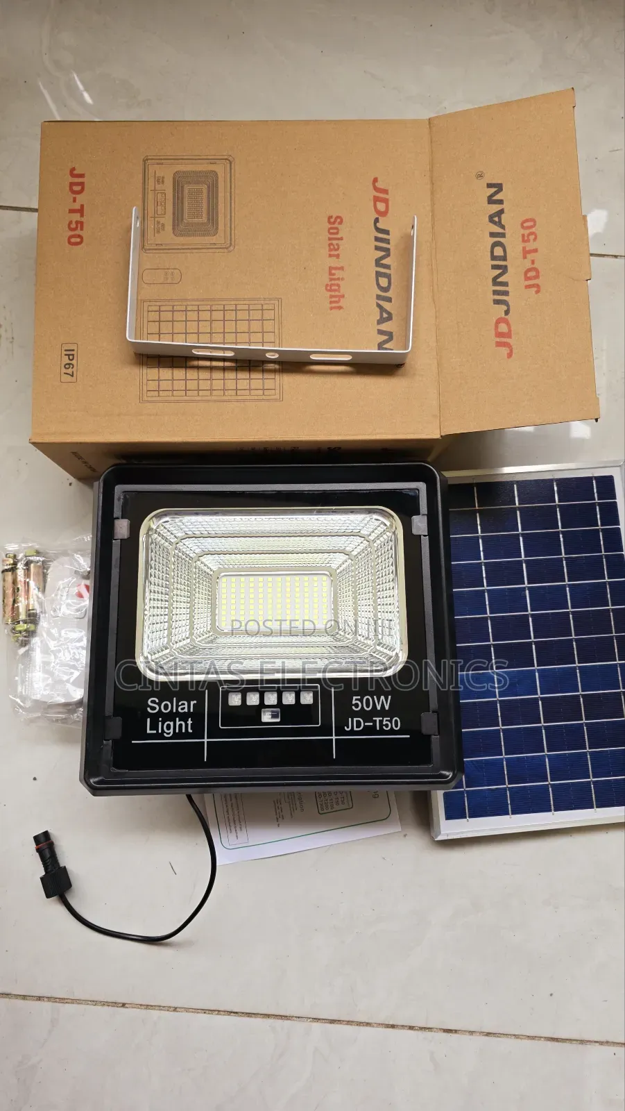 JD Solar Floodlight 50w/Jd_t100