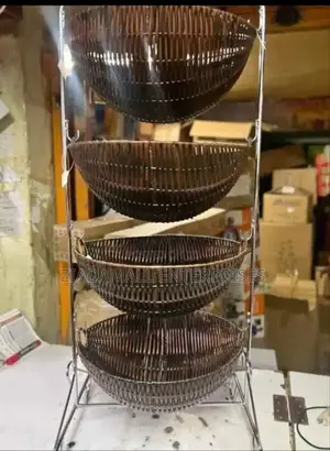 4 Layer Rotating Fruit Rack