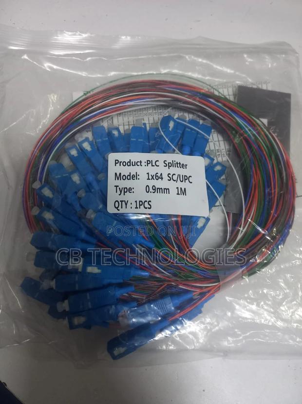 1x64 Fiber PLC Splitter With SC/UPC Connectors