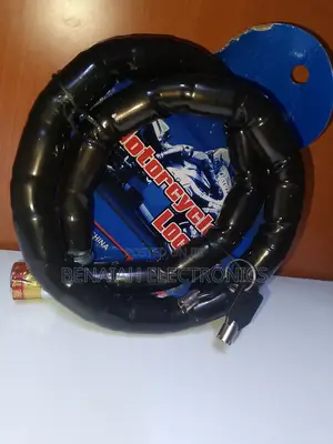 Safe Motorcycle Lock. Flexible Lock
